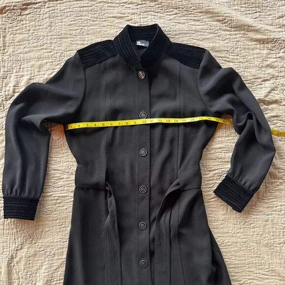 The Kooples - Marta belted velvet trim dress - Picture 9 of 11